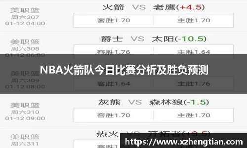 NBA火箭队今日比赛分析及胜负预测
